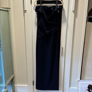Ralph Lauren navy evening gown